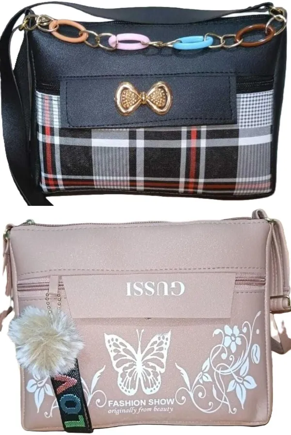 Tan_PU_Sling_Bag_For_Women_Pack_Of_3