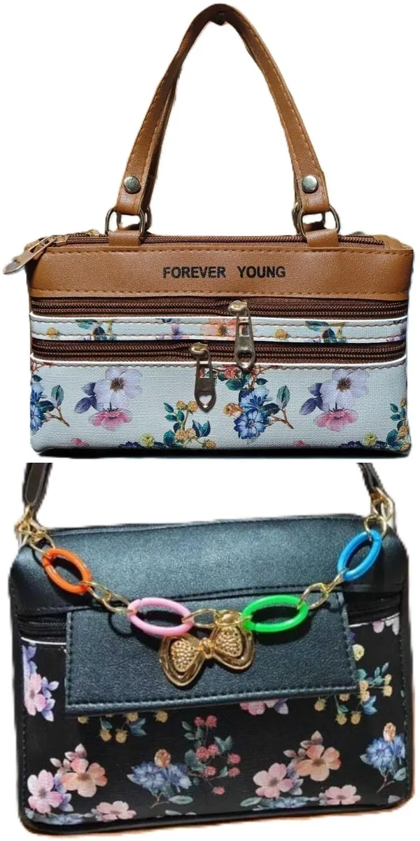 Tan_And_Pink_PU_Sling_Bag_For_Women