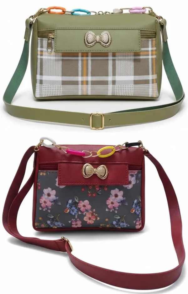 Pink_And_Green_PU_Sling_Bag_For_Women_Pack_Of_2