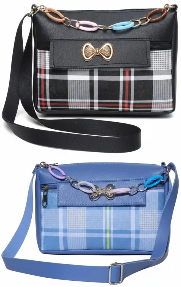 Black_And_White_PU_Sling_Bag_For_Women_Pack_Of_2