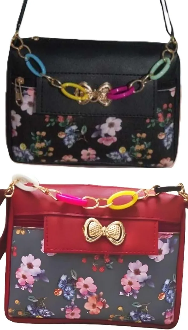 Black_And_PUrple_PU_Sling_Bag_For_Women_Pack_Of_2