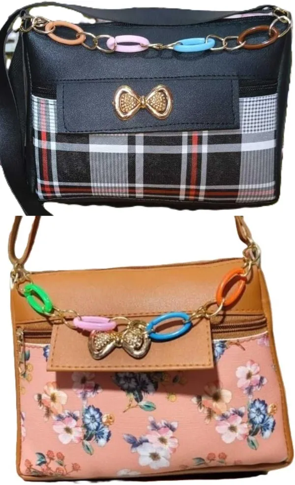 Black_And_White_PU_Sling_Bag_For_Women_Pack_Of_2