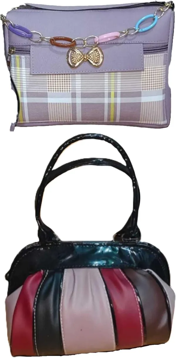 Black_And_Pink_PU_Sling_Bag_For_Women_Pack_Of_2