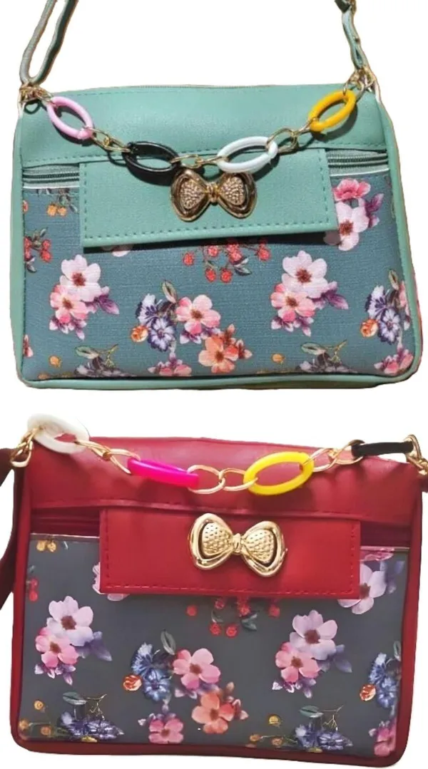 Tan_And_Pink_PU_Sling_Bag_For_Women_Pack_Of_2