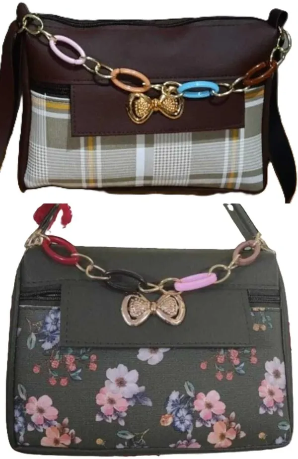 Green_And_Maroon_PU_Sling_Bag_For_Women_Pack_Of_2