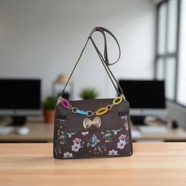 Khaki_Fabric_Sling_Bag_For_Women