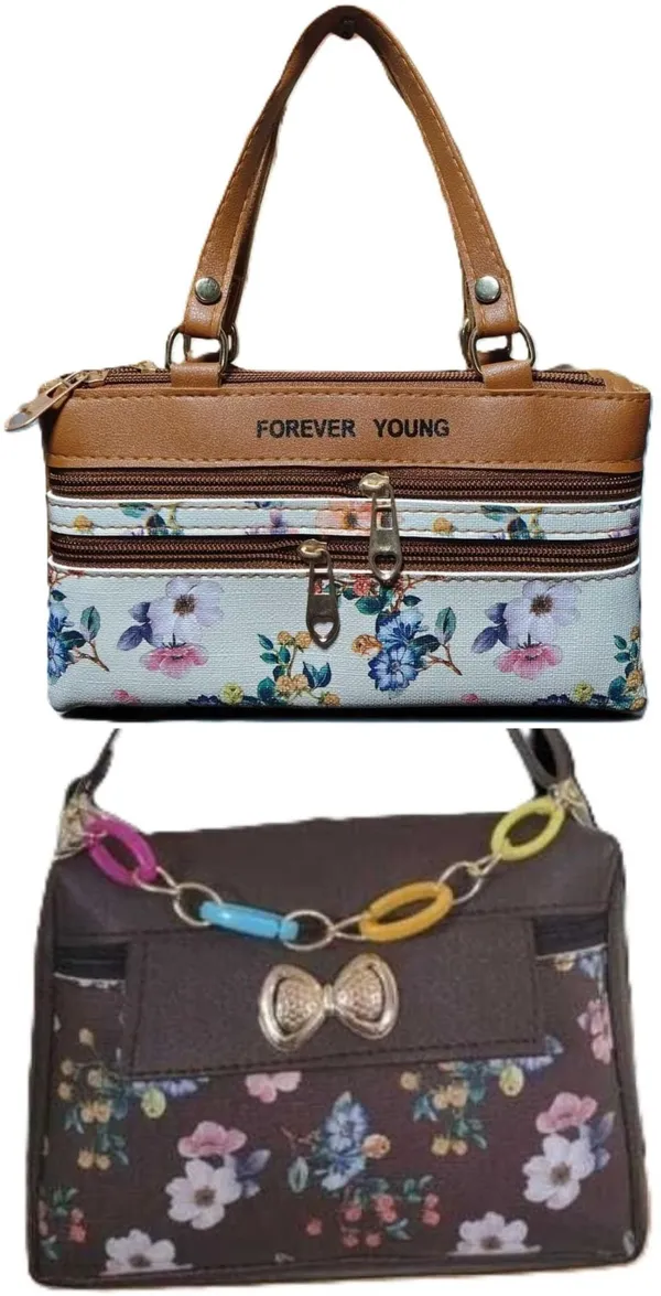 Khaki_PU_Sling_Bag_For_Women_Pack_Of_2