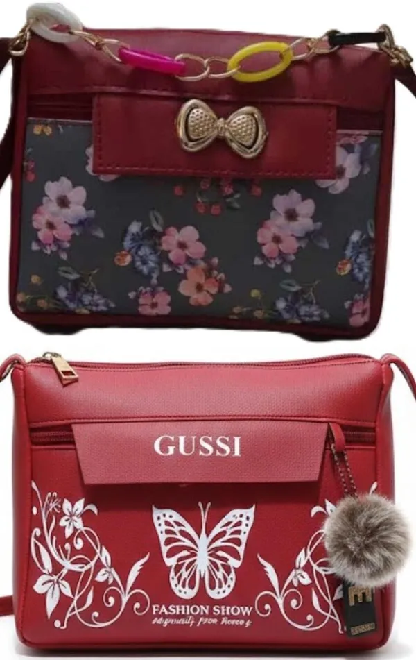 Pink_And_White_PU_Sling_Bag_For_Women_Pack_Of_2