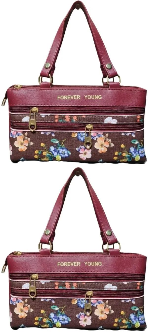 Pink_And_Maroon_PU_Sling_Bag_For_Women_Pack_Of_2