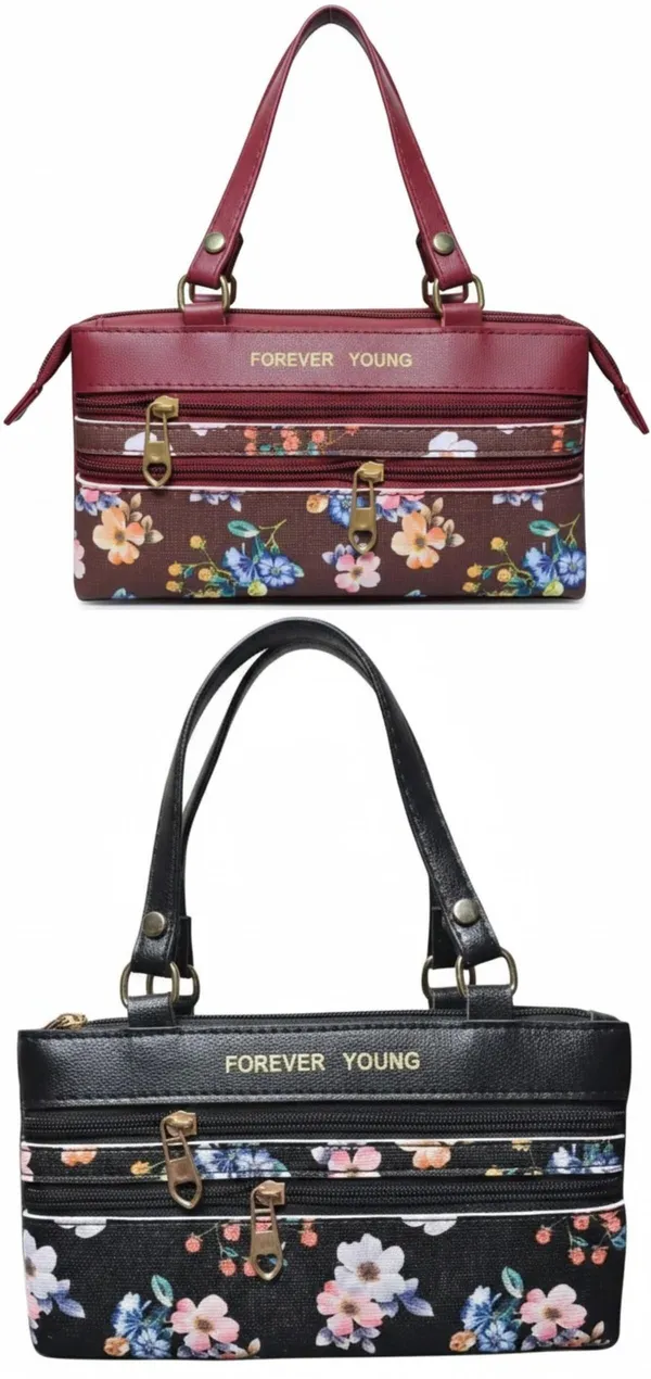 PUrple_And_Pink_PU_Sling_Bag_For_Women_Pack_Of_2