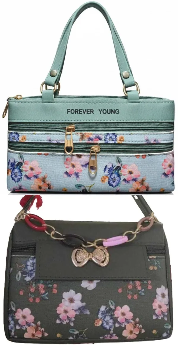 Tan_And_Grey_PU_Sling_Bag_For_Women_Pack_Of_2
