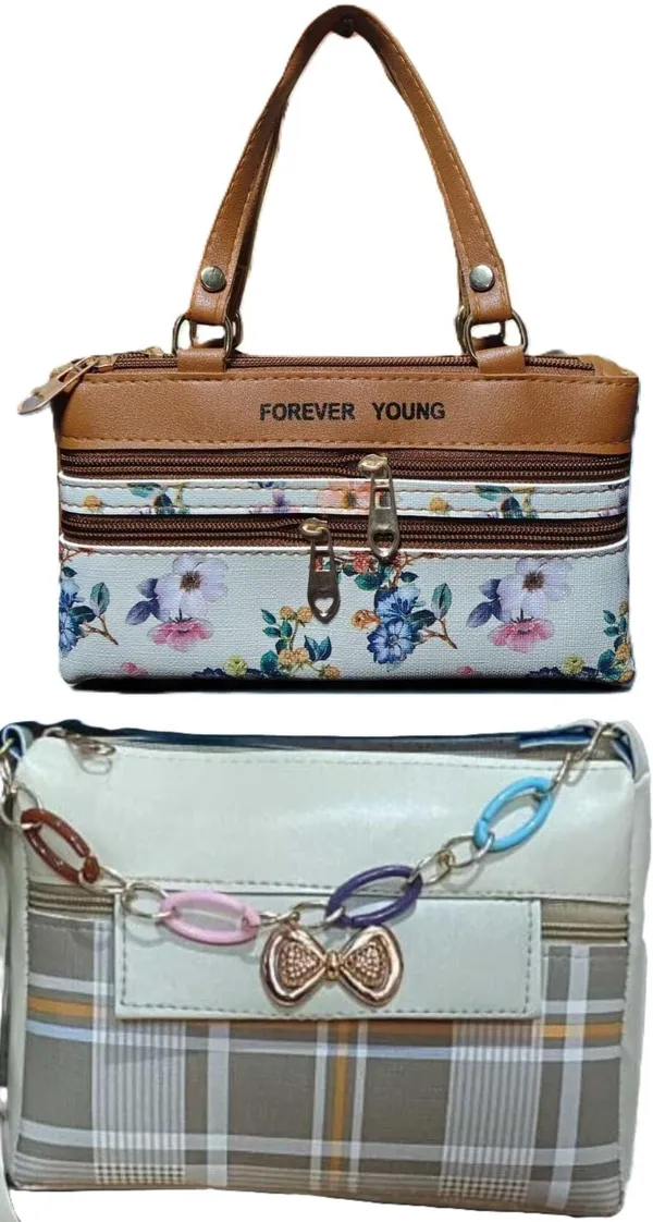Pink_And_Green_PU_Sling_Bag_For_Women_Pack_Of_2