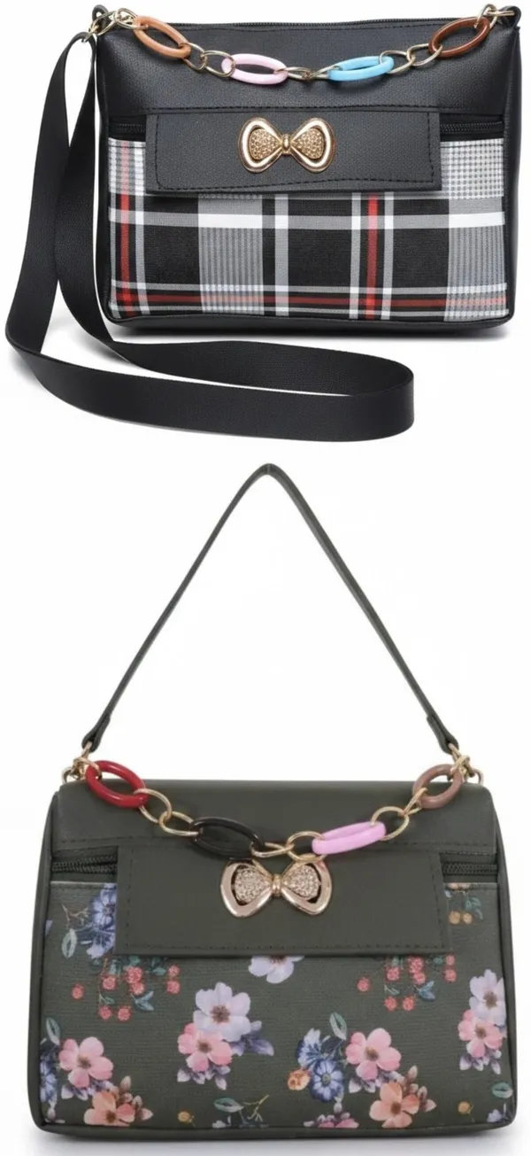 Black_And_Grey_PU_Sling_Bag_For_Women_Pack_Of_2