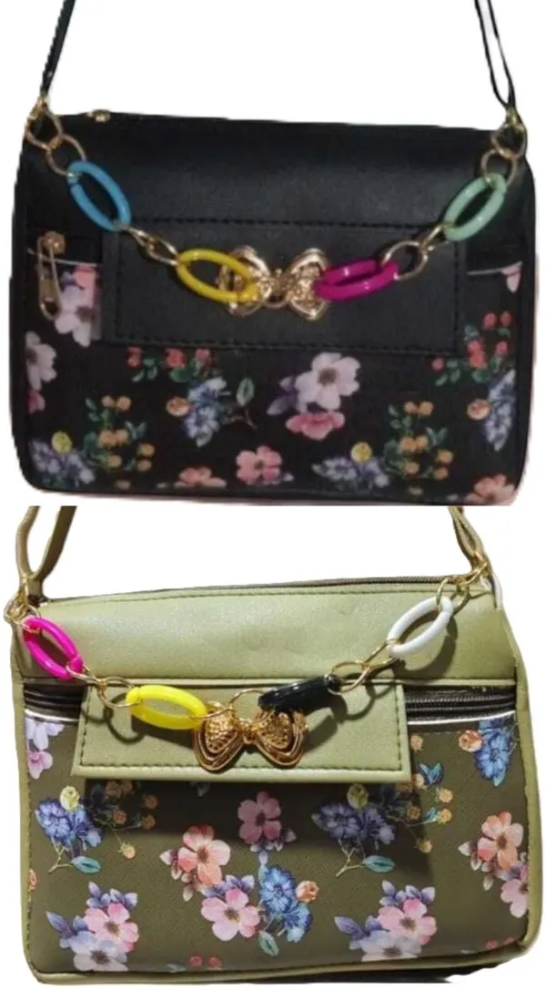 White_And_Grey_PU_Sling_Bag_For_Women_Pack_Of_2