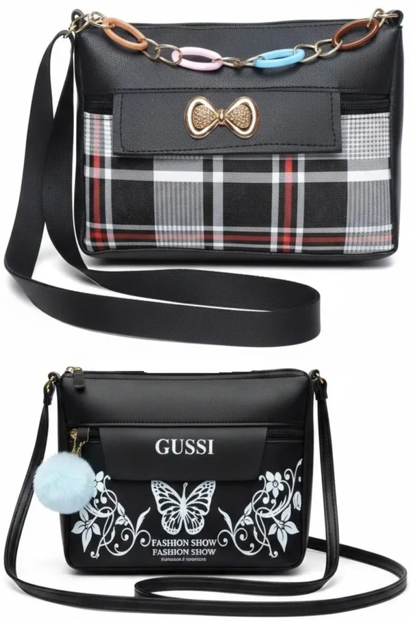 Grey_PU_Sling_Bag_For_Women