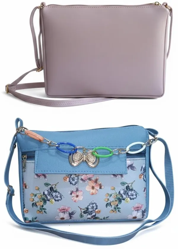 Grey_And_Blue_PU_Sling_Bag_For_Women_Pack_Of_2