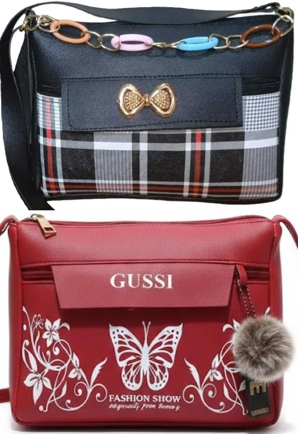 Black_And_Pink_PU_Sling_Bag_For_Women_Pack_Of_2