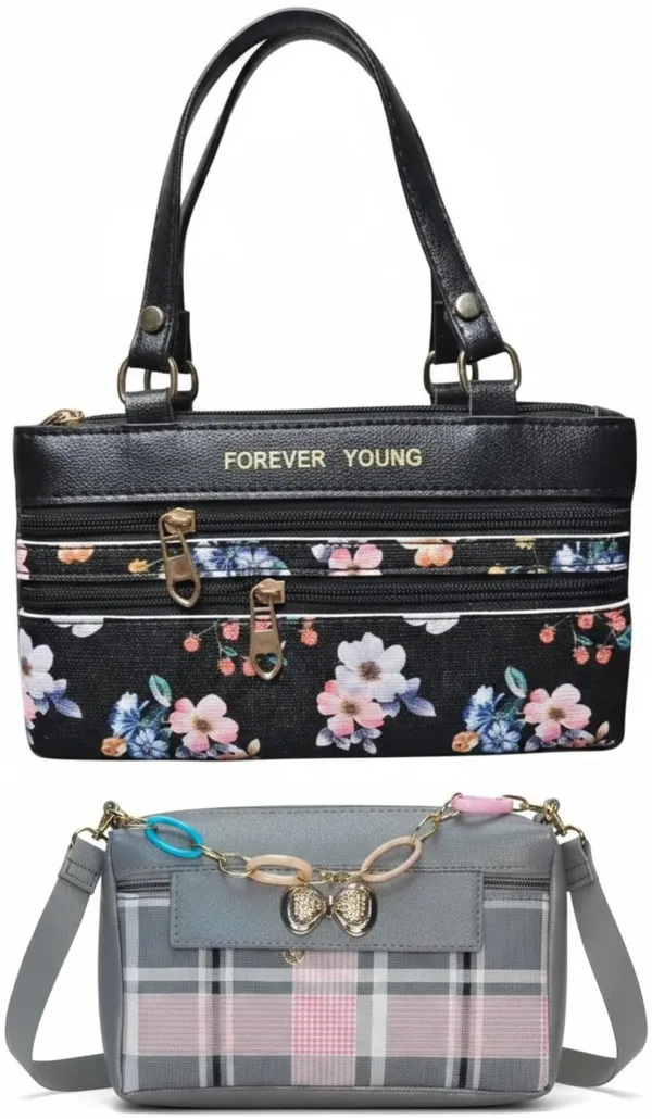 Black_And_Pink_PU_Sling_Bag_For_Women_Pack_Of_2