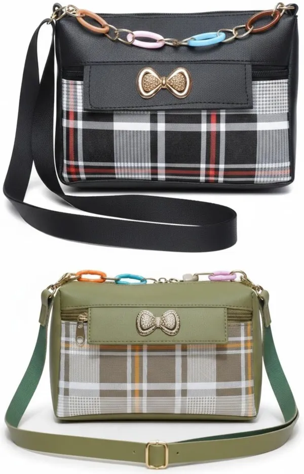 Black_And_Grey_PU_Sling_Bag_For_Women_Pack_Of_2