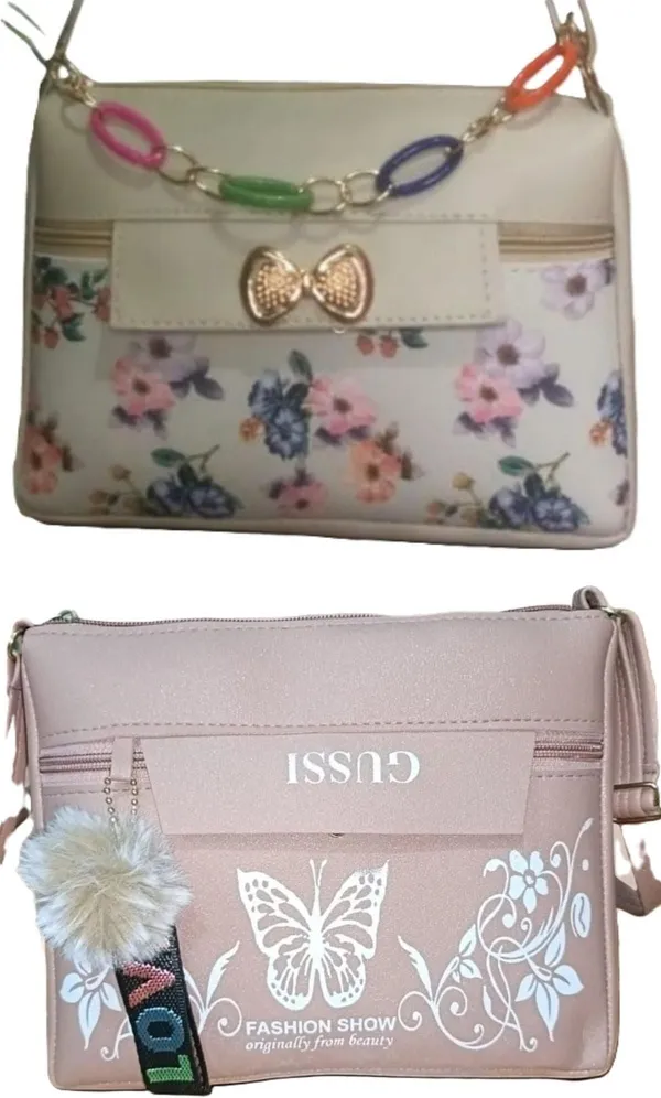 Pink_And_Green_PU_Sling_Bag_For_Women_Pack_Of_2