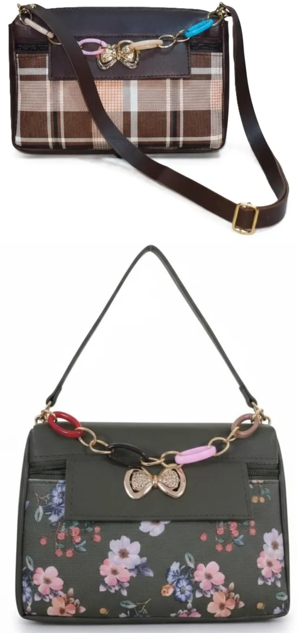 Brown_And_Grey_PU_Sling_Bag_For_Women_Pack_Of_2