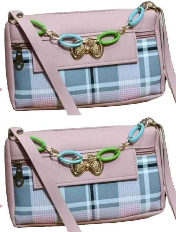 Green_And_White_PU_Sling_Bag_For_Women_Pack_Of_2