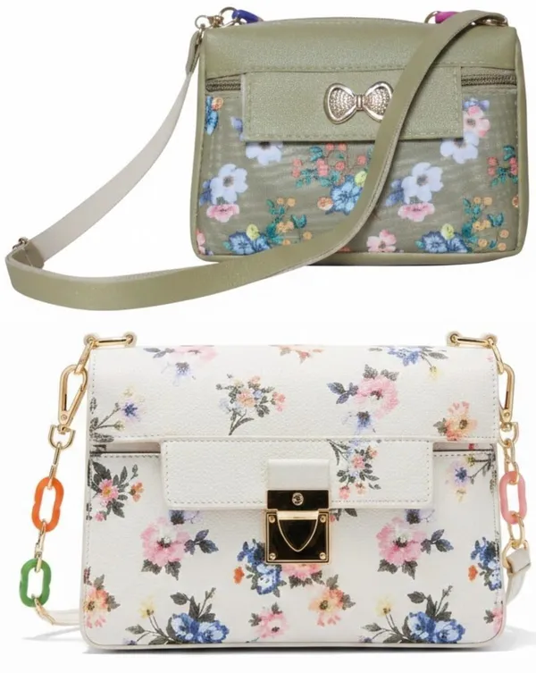 Green_And_Grey_PU_Sling_Bag_For_Women_Pack_Of_2