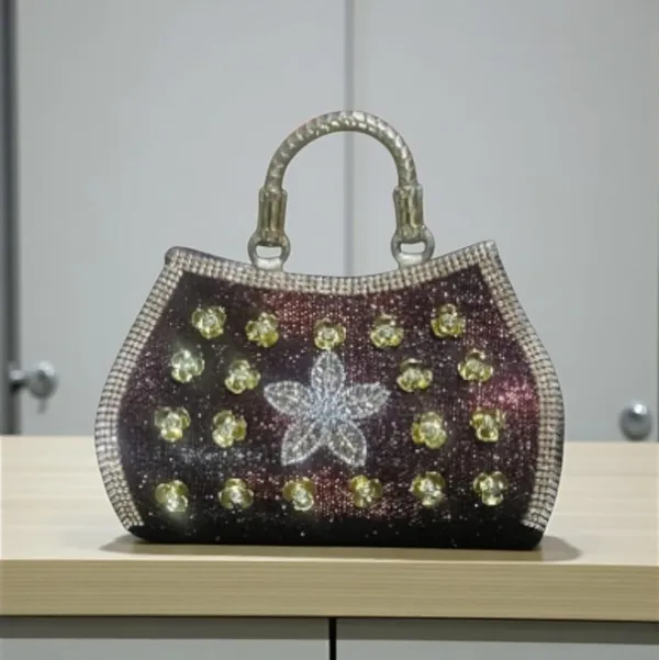 Brown_And_Pink_PU_Clutches_For_Women