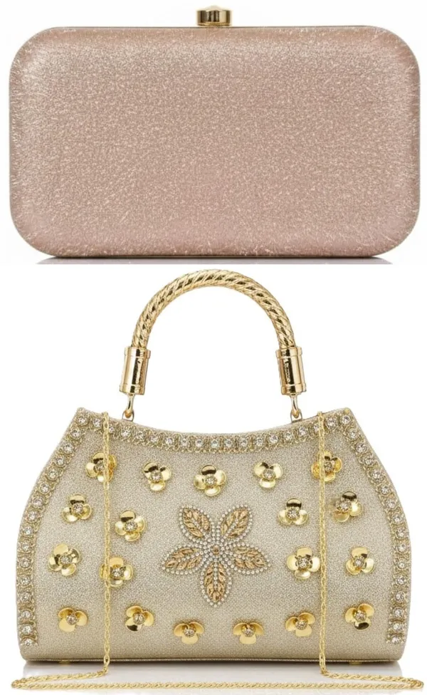 Pink_And_White_PU_Clutches_For_Women
