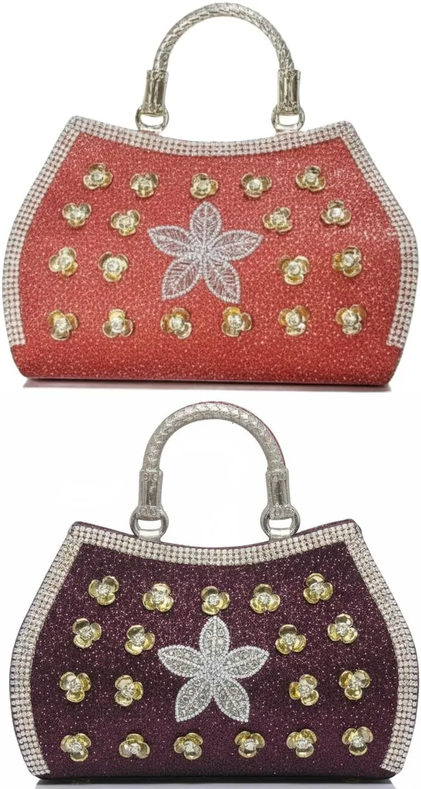 Red_And_Brown_PU_Clutches_For_Women