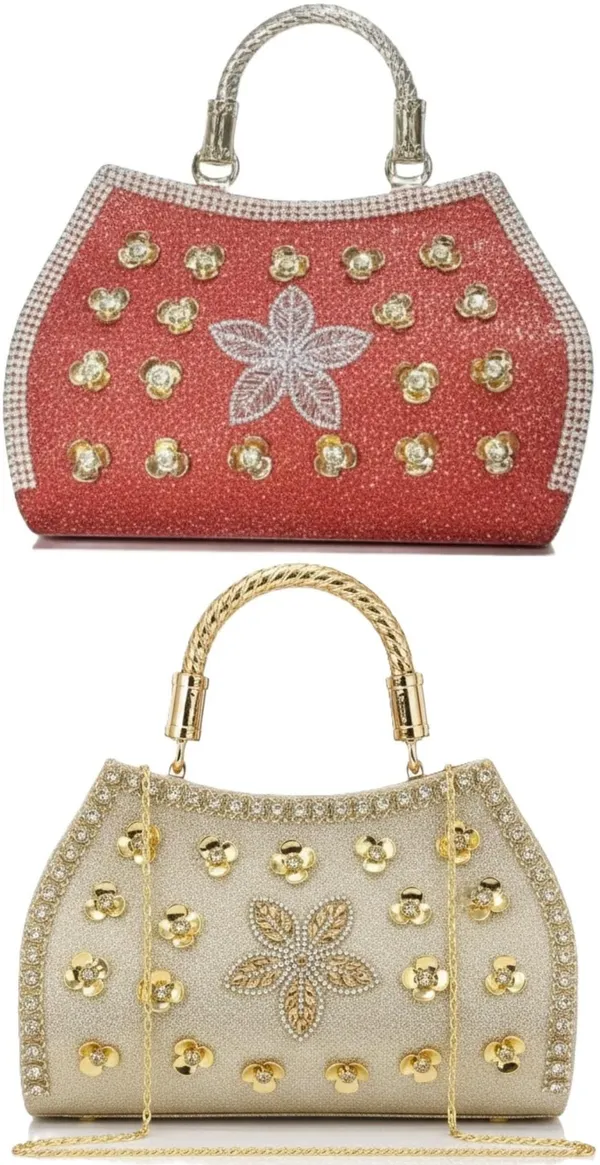 Red_And_White_PU_Clutches_For_Women
