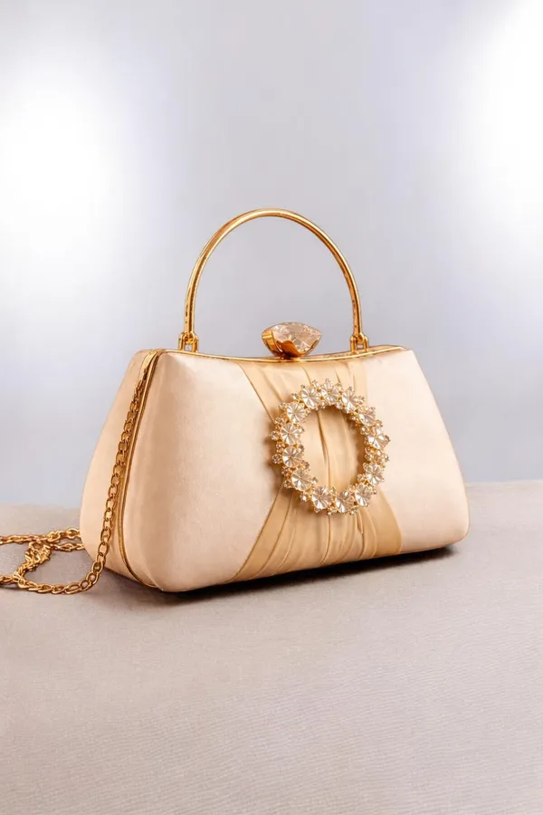 Women’s_Gold_Luxury_Crystal_Clutch_Purse_with_Maroon_Round_Stone_|_Elegant_Bridal_Party_Wear_Handbag_for_Wedding_&_Evening_Use