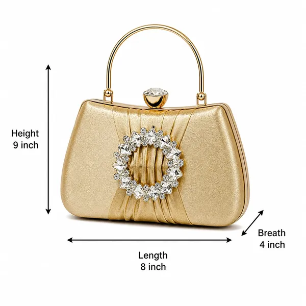 Women’s_Gold_Luxury_Crystal_Clutch_Purse_with_Maroon_Round_Stone_|_Elegant_Bridal_Party_Wear_Handbag_for_Wedding_&_Evening_Use