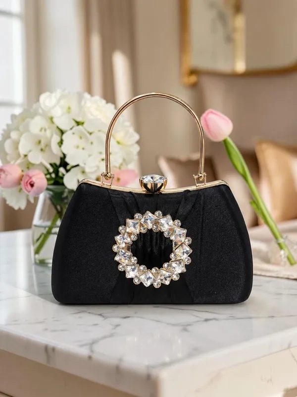 Women’s_Gold_Luxury_Crystal_Clutch_Purse_with_gold_Round_Stone_|_Elegant_Bridal_Party_Wear_Handbag_for_Wedding_&_Evening_Use