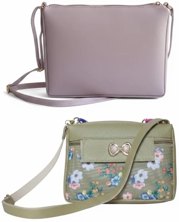 Maroon_PU_Sling_Bag_For_Women