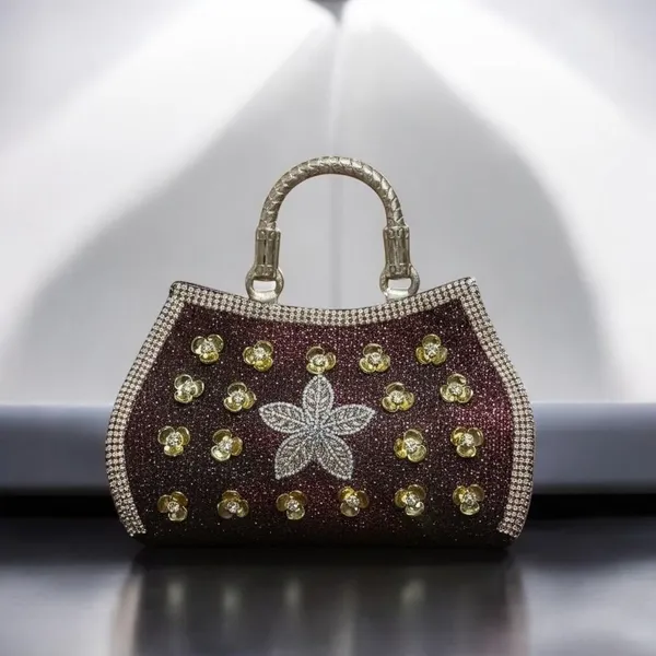 Maroon_PU_Clutches_For_Women