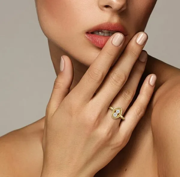 18K_Gold_Vermeil_&_Lab_Grown_Diamond_Rings_For_Women_|_Pure_925_Silver