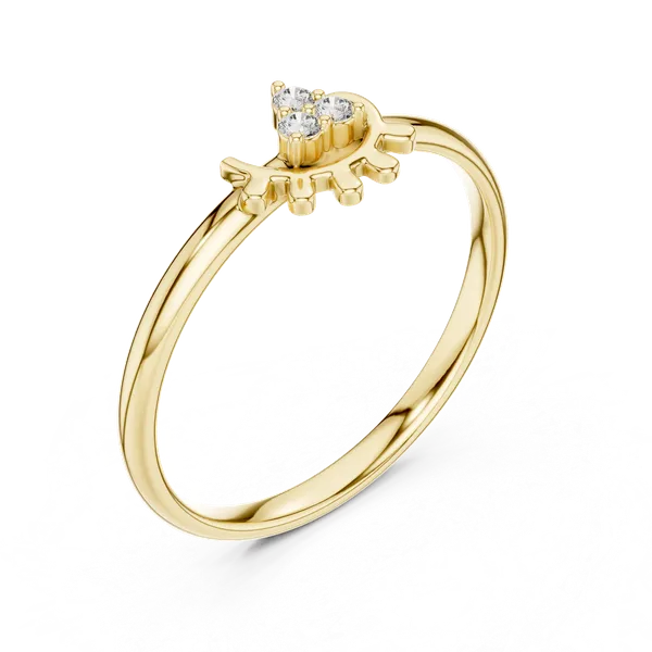18K_Gold_Vermeil_&_Lab_Grown_Diamond_Rings_For_Women_|_Pure_925_Silver