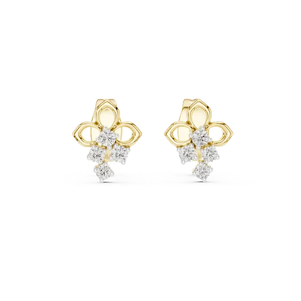 18K_Gold_Vermeil_&_Lab_Grown_Diamond_Casual_Earrings_For_Women_|_Pure_925_Silver