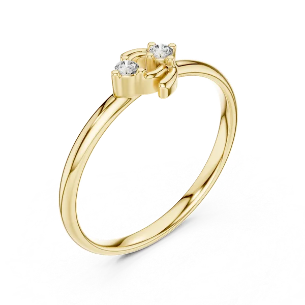 18K_Gold_Vermeil_&_Lab_Grown_Diamond_Rings_For_Women_|_Pure_925_Silver
