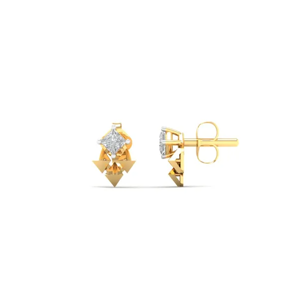 18K_Gold_Vermeil_&_Lab_Grown_Diamond_Triangle_Drop_Earrings_For_Women_|_Pure_925_Silver