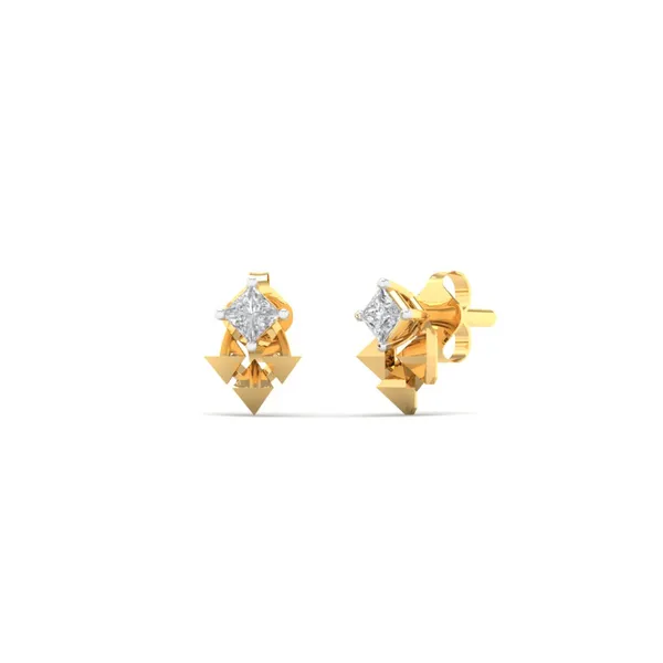 18K_Gold_Vermeil_&_Lab_Grown_Diamond_Triangle_Drop_Earrings_For_Women_|_Pure_925_Silver