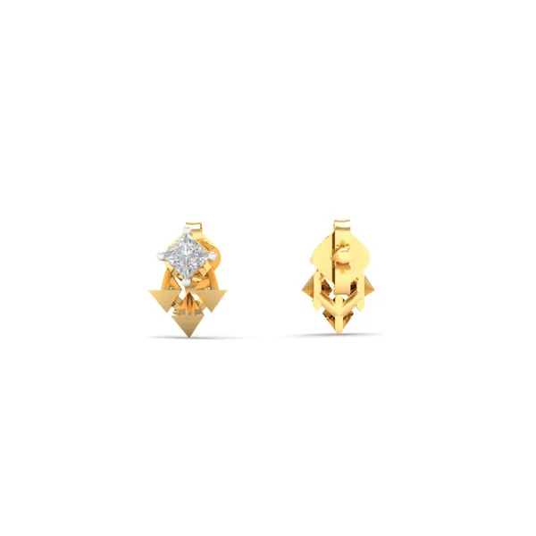 18K_Gold_Vermeil_&_Lab_Grown_Diamond_Triangle_Drop_Earrings_For_Women_|_Pure_925_Silver
