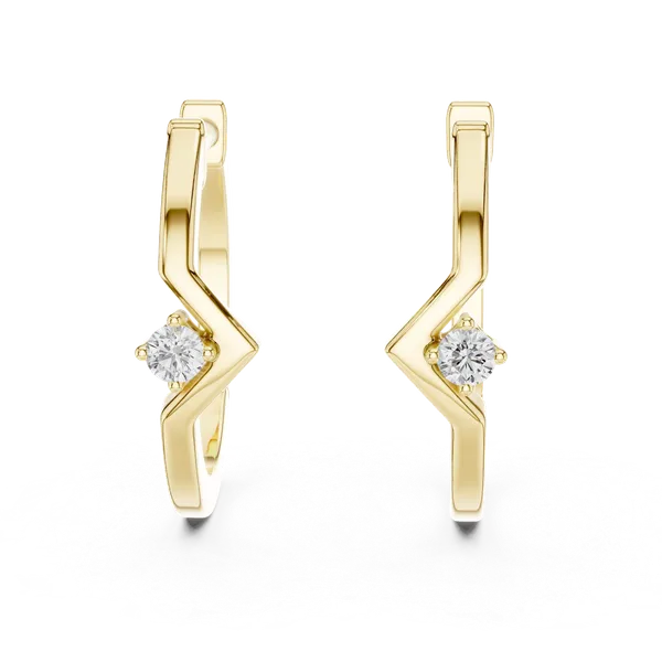 18K_Gold_Vermeil_&_Lab_Grown_Diamond_Zigzag_Earrings_For_Women_|_Pure_925_Silver