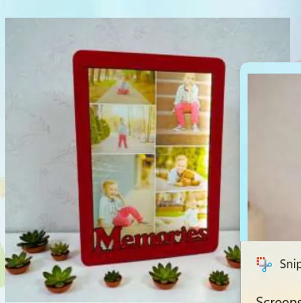 Customisable_Red_Plastic_Photo_Frame_For_Home_Decor