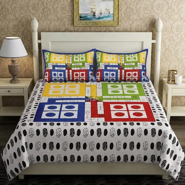 Multicolor_Jute_Bedsheet_Set_For_Bed_Room