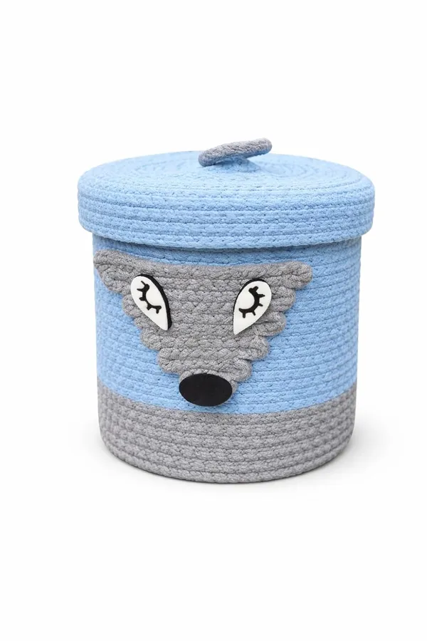 Blue_And_Grey_Jute_Storage_Basket_For_Home_Storage