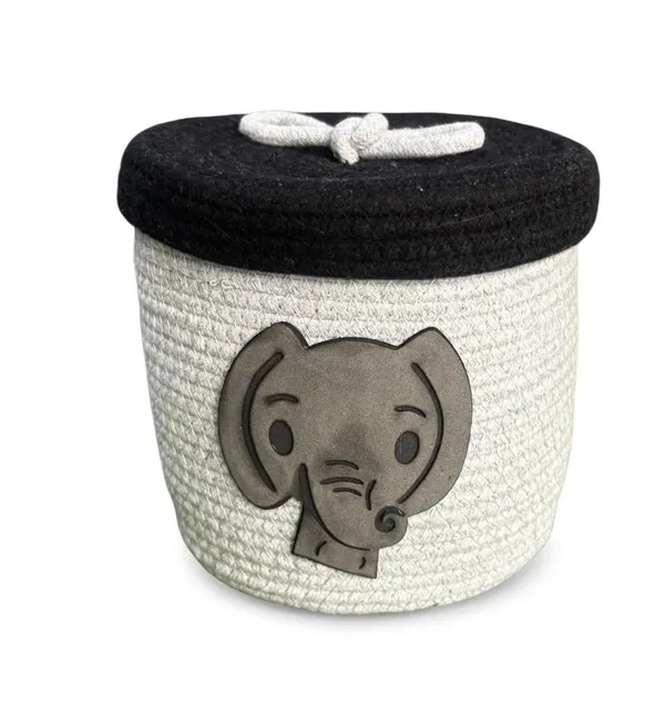 White_And_Black_Cotton_Storage_Container_For_Home_Storage