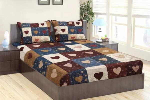 Multicolor_Jute_Bedsheet_Set_For_Bed_Room