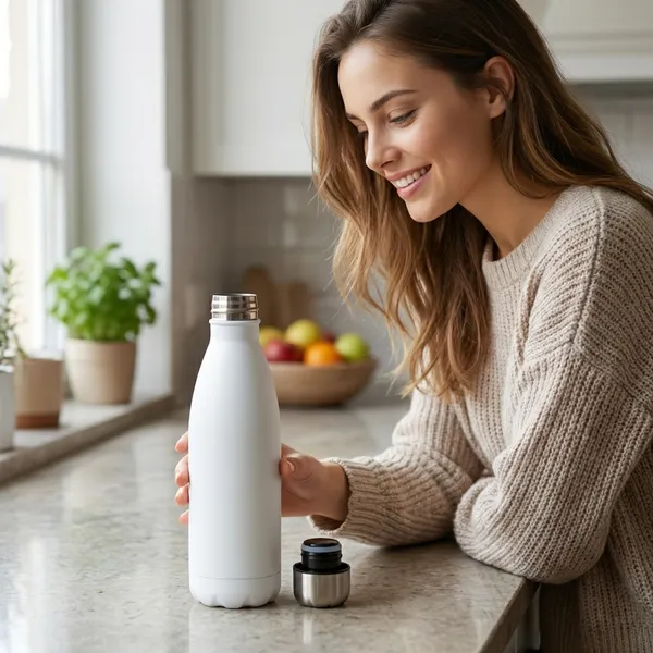 Customisable_White_Stainless_Steel_Water_Bottle_For_Kitchen_Dining